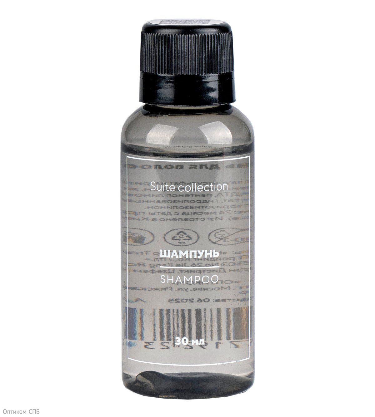 Шампунь "Suite collection" Optiline отлично пенится, очищает кожу головы, придает здоровый блеск волосам. Гелевая текстура шампуня удобна в использовании на различной длине волос. Подходит для всех типов волос. Нежный и утонченный аромат белого чая подарит вашим гостям возможность окунуться в атмосферу отдыха и расслабления. Шампунь может использоваться для мужчин и для женщин. Стильный дизайн флакона подчеркнет интерьер вашего номерного фонда. Удобно брать в поездки, путешествия или походы. Объем 30 мл. Имеет возможность брендирования - можно приклеить свою этикетку.