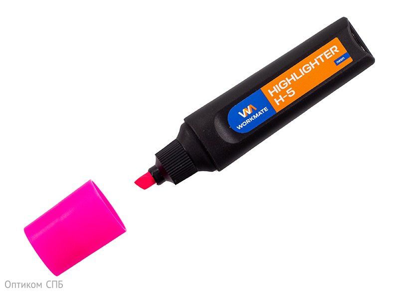 Текстовыделитель Workmate H-5, 1-4 мм, розовый