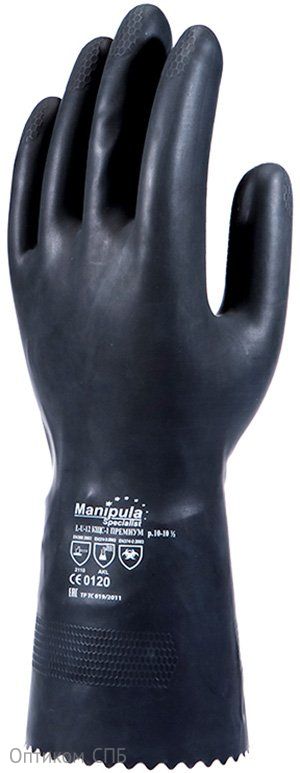 Перчатки Манипула КЩС-1, размер 10 (XL), латекс, 0,45 мм