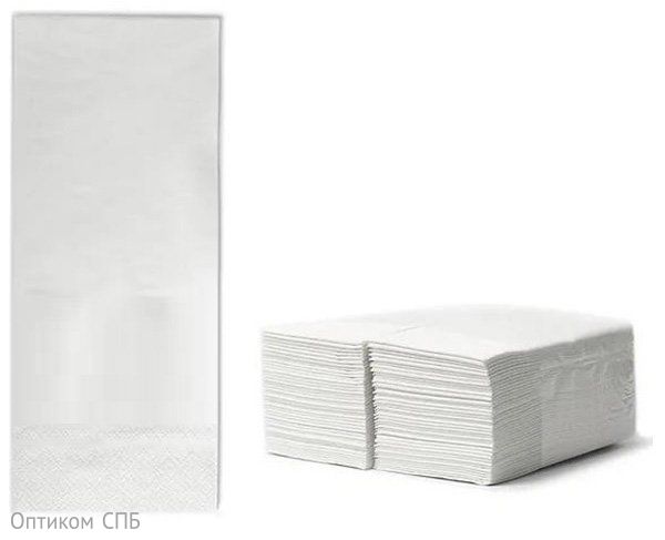Салфетки Duni, 38х38 см, 2-слойные, 1/8 сложения, белые, 80 листов в упаковке