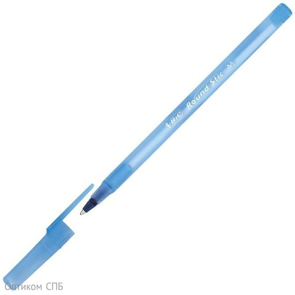 Шариковая ручка BiC Round Stic производится в пластиковом, слегка тонированном в цвет чернил корпусе. Пишет мягко, чернила не текут и не размазываются. Оснащена вентилируемым колпачком. Цвет чернил - синий, толщина линии письма - 0,4 мм.