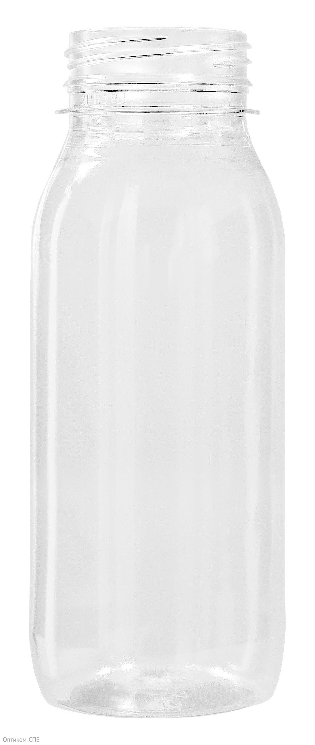 Бутылка без крышки 200 мл, широкое горло 38 мм, прозрачная, 200 штук