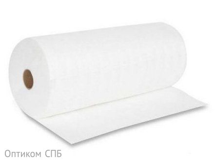 Салфетка 20х30 см, спанлейс, белая, 100 штук в рулоне