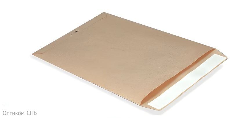 Пакет С5, 162х229 мм,  90 г, силиконовая лента, крафт, 25 штук