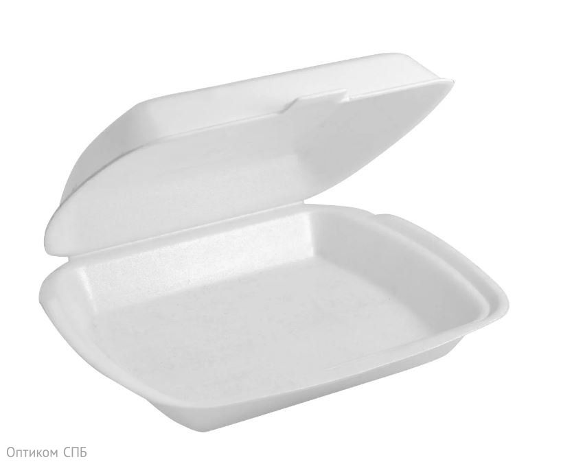 Ланч-бокс LBE-1 изготовлен из вспененного полистирола. Имеет одну секцию. Легкий, устойчивый к перепадам температур, оснащен двойным замком для прочного удержания крышки, надежно защищает содержимое от загрязнений. Широко используется в кейтеринге. Размер 249х207х61 мм. Цвет белый. В упаковке 100 штук.