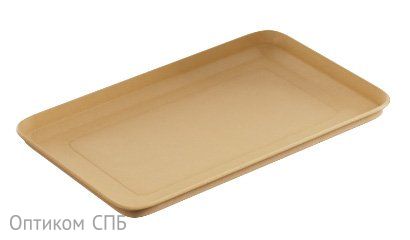 Лоток для фасовки OnePlatter 225х135х12 мм, крафт/крафт, 550 штук