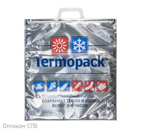 Термопакет Премиум 600х550 мм, металл/металл с рисунком, 60 штук
