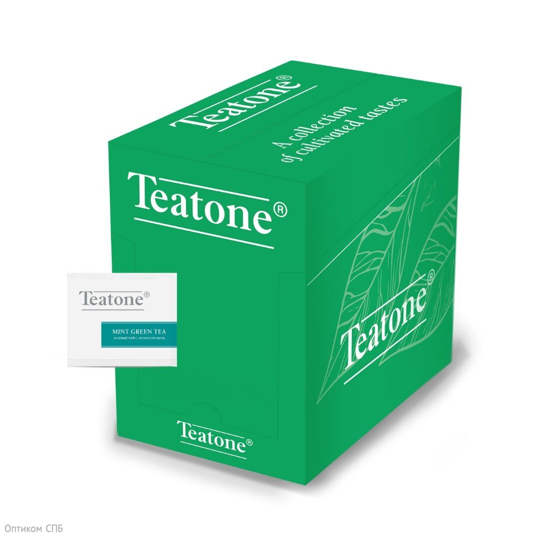 Чай зеленый с мятой TEATONE, 1,8 г х 300 штук
