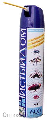 Аэрозоль универсальный Чистый Дом, 600 мл, двойное распыление, 24 штуки