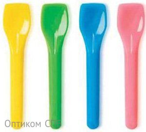 Ложка для мороженого 95 мм, цвет в ассортименте, 200 штук