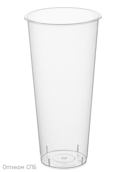 Стакан Bubble Cup 650 мл, диаметр 90 мм, прозрачный, глянцевый, полипропилен, 25 штук