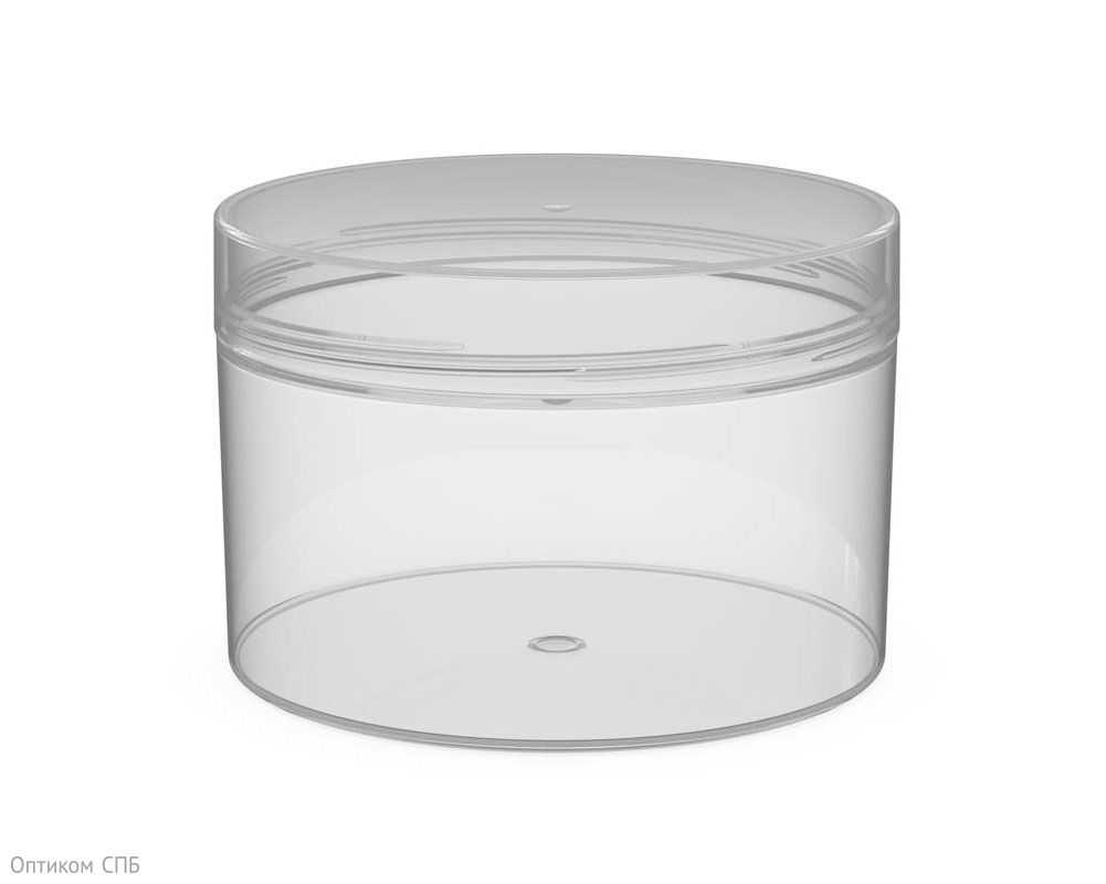 Банка без крышки Шарм, 450 мл, диаметр 106 мм, прозрачная, ПП, 120 штук (крышка 17-0681)