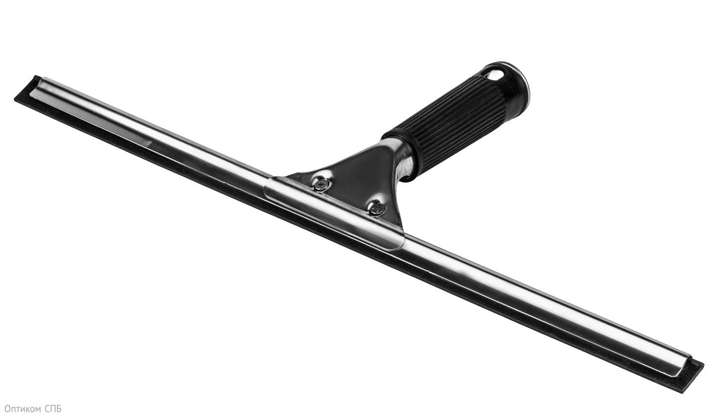 Сгон для стекол Optiline предназначен для профессиональной очистки стеклянных поверхностей от воды и моющих средств. Рабочая часть выполнена из высококачественной нержавеющей стали, что обеспечивает долговечность и устойчивость к коррозии. Мягкая резиновая кромка плотно прилегает к поверхности, эффективно удаляет влагу и загрязнения, не оставляя разводов и царапин.

Фиксированная конструкция гарантирует стабильность рабочего угла и равномерное распределение давления по всей длине лезвия. Подходит для очистки окон, витрин, зеркал, душевых кабин и других гладких поверхностей.

Длина рабочей части 45 см позволяет обрабатывать большие площади за один проход, повышая производительность труда. Компактные размеры и небольшой вес делают сгон удобным для транспортировки и хранения.

Область применения: клининговые компании, офисные и торговые центры, гостиницы и рестораны, медицинские и образовательные учреждения, автомойки, бытовое использование.
