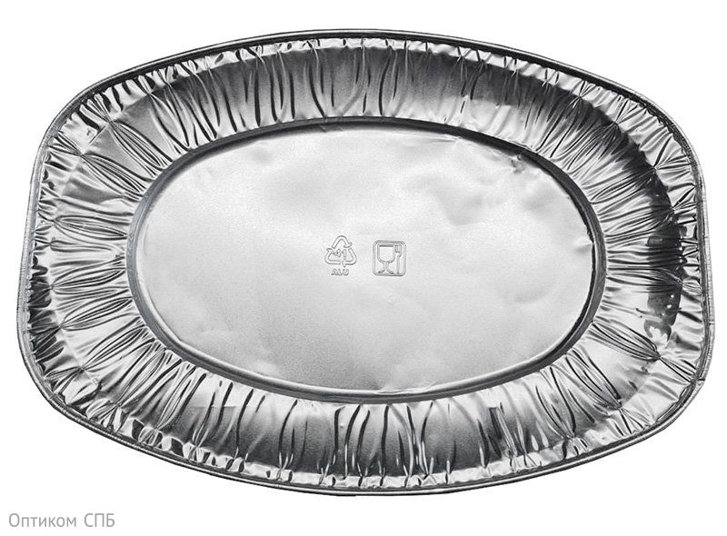Блюдо овальное предназначено для приготовления, подачи и хранения различных блюд. Овальная форма идеально подходит для запекания мяса, рыбы, овощей и других блюд. Размер 355х245х21 мм. Универсальное решение для профессиональной кухни, столовых, ресторанов и кафе, кейтеринга и предприятий общественного питания.

Алюминиевые блюда подходят для использования в духовых шкафах, конвекционных печах и на открытом огне. Выдерживают температуру до 250°С. Материал не впитывает запахи и жиры, легко очищается после использования. 
Фольгированная поверхность обладает отличными теплопроводными свойствами, что способствует быстрому и равномерному приготовлению блюд. Низкие бортики облегчают извлечение готовой продукции и подачу на стол.

Блюда поставляются в упаковке по 10 штук.