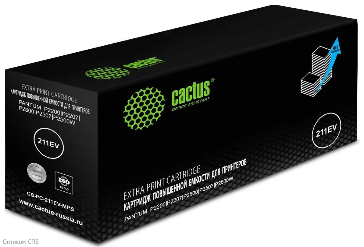 Картридж лазерный Cactus CS-PC-211EV-MPS для Pantum P2200/P2207/P2500/P2507/P2500W, ресурс 6000 стр.