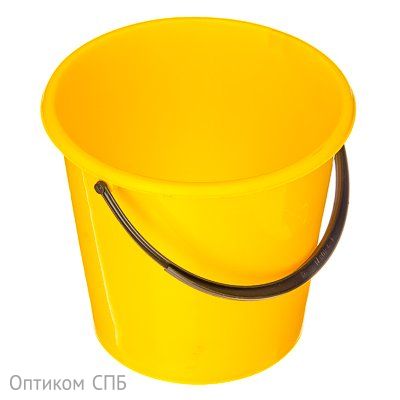 Пластмассовое ведро объемом 5 литров. Предназначено для хозяйственно-бытовых нужд. Имеет перекидную ручку. Верхняя кромка ведра имеет безопасно загнутые края, что также позволяет захватывать его и переносить без помощи ручки. В коробке 36 штук.