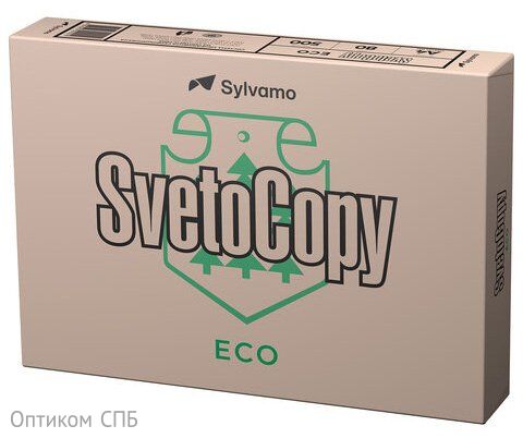 Бумага SvetoCopy ECO, А4, 80 г/м2, 500 листов в пачке, 5 пачек в коробке