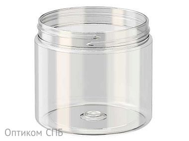 Банка без крышки 200 мл, диаметр 70 мм, прозрачная ПЭТ 514, 80 штук (крышка 17-3997)