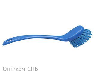 Щетка для посуды FBK выполнена из синего пластика. Прекрасно справляется с стойкими загрязнениями. Щетина средней жесткости позволяет бережно отчищать любые поверхности, не деформируется. Может использоваться при высоких температурах. Щетина направлена в разные стороны для мытья труднодоступных мест. Ручка оснащена отверстием для настенного хранения.