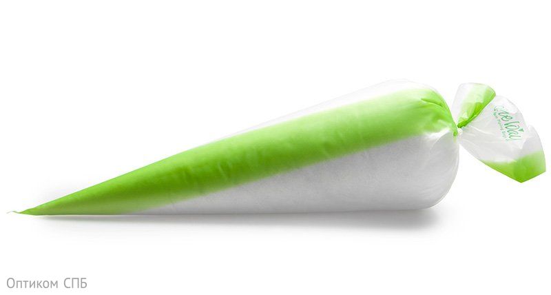 Мешок кондитерский одноразовый 4-cлойный Masterline Green, 36 см, прозрачный, в рулоне 100 штук