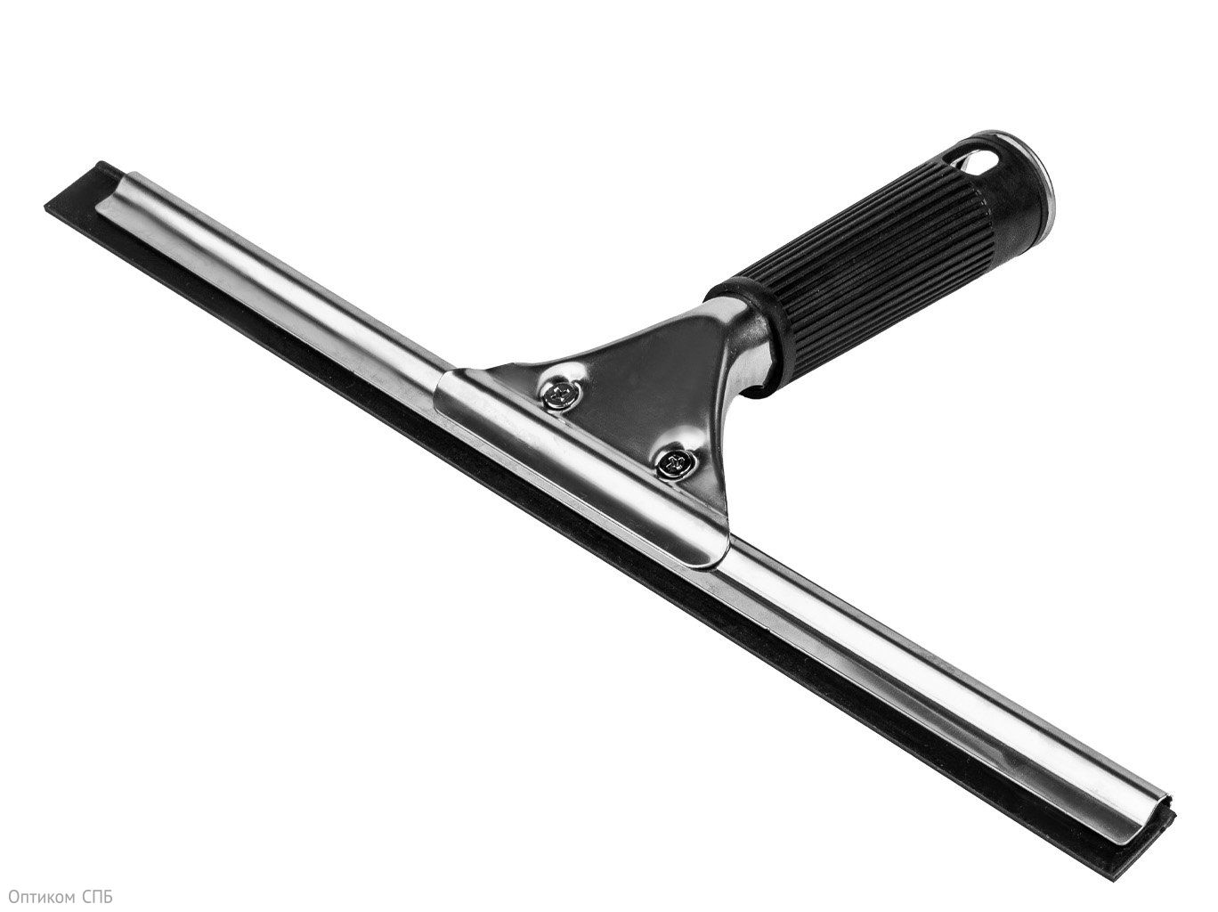 Сгон для стекол Optiline предназначен для профессиональной очистки стеклянных поверхностей от воды и моющих средств. Рабочая часть выполнена из высококачественной нержавеющей стали, что обеспечивает долговечность и устойчивость к коррозии. Мягкая резиновая кромка плотно прилегает к поверхности, эффективно удаляет влагу и загрязнения, не оставляя разводов и царапин.

Фиксированная конструкция гарантирует стабильность рабочего угла и равномерное распределение давления по всей длине лезвия. Подходит для очистки окон, витрин, зеркал, душевых кабин и других гладких поверхностей.

Длина рабочей части 35 см позволяет обрабатывать большие площади за один проход, повышая производительность труда. Компактные размеры и небольшой вес делают сгон удобным для транспортировки и хранения.

Область применения: клининговые компании, офисные и торговые центры, гостиницы и рестораны, медицинские и образовательные учреждения, автомойки, бытовое использование.
