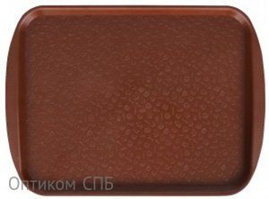 Поднос столовый 33х26 см, светло-коричневый