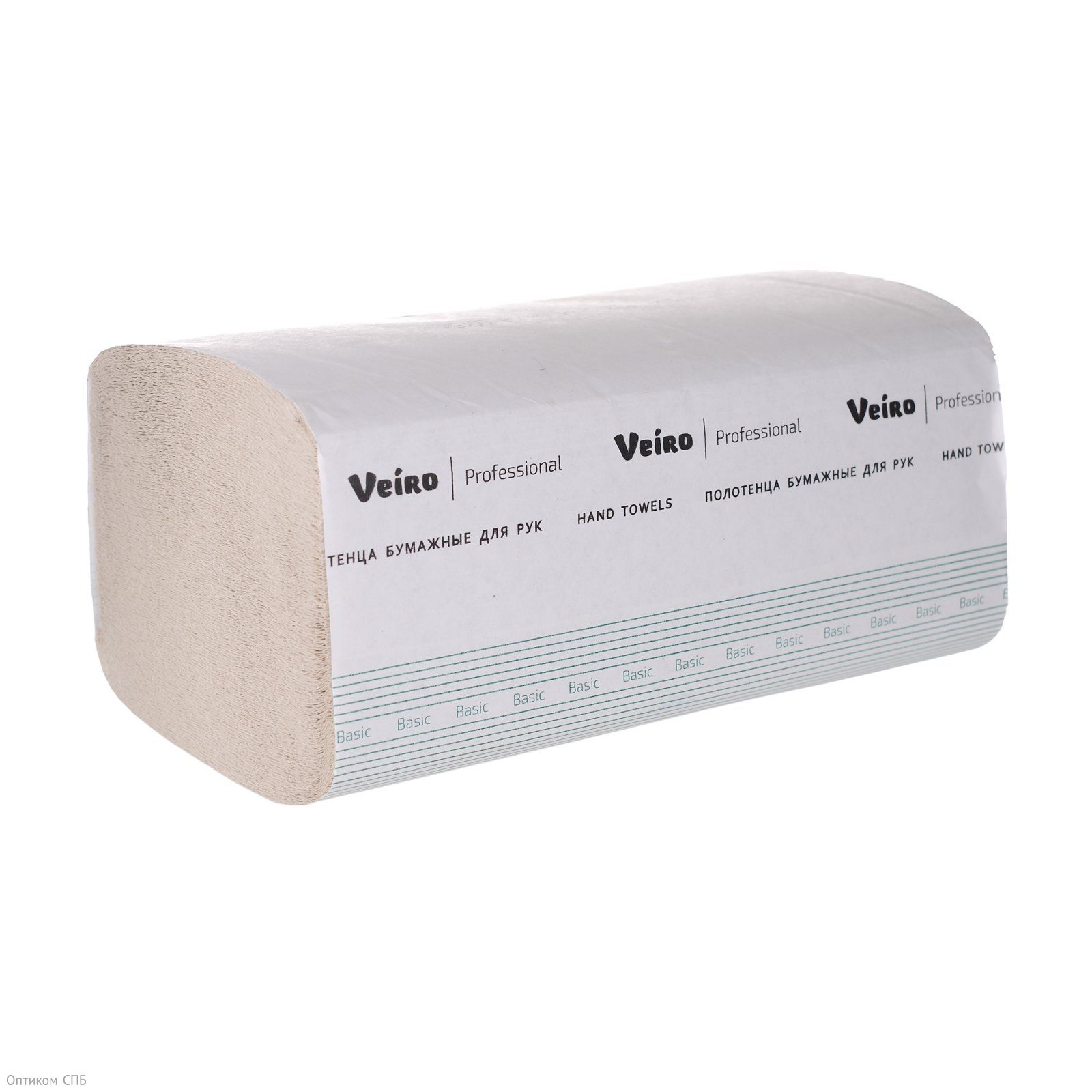 Полотенца бумажные Veiro Professional Basic (Вейро) 1-слойные, V-сложения. Полотенца стандартного качества для мест с высокой проходимостью. Обладают высокой впитывающей способностью. Эффективно высушивают руки. В пачке 250 листов, размер листа 21х21,6 см.