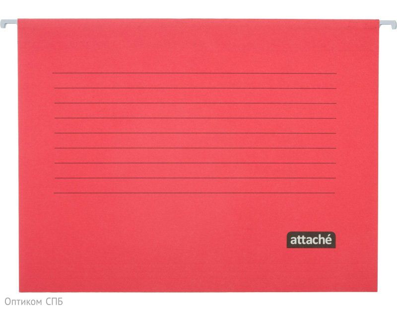 Подвесная папка картонная, А4, 365x240 мм, красная, до 200 листов