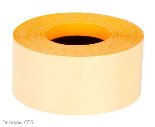 Этикет-лента Tovel 26х16 мм, прямая, оранжевая, 700 этикеток