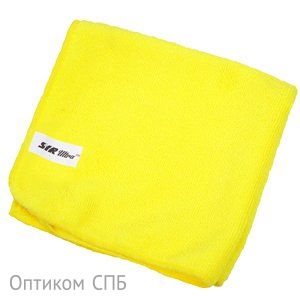 Салфетка SYR 40х40 см, 280 г/м², микрофибра 100%, желтая, 10 штук в упаковке