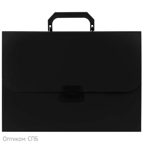 Портфель пластиковый STAFF А4, 330х235х36 мм, 7 отделений, индексные ярлыки, черный