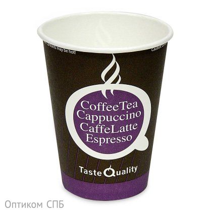 Стакан бумажный "Taste Quality", 300 мл, диаметр 90 мм, 50 штук