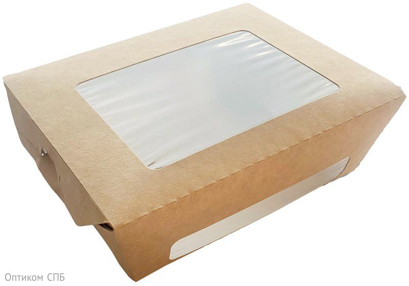 Упаковка Оригамо с прозрачным окном выполнена из экологически чистого картона с ламинированной внутренней стороной, что обеспечивает влагостойкость упаковки. Удобна для доставки и хранения холодных и горячих блюд. Может использоваться в микроволновой печи. Не требует сборки. Наличие окон позволяет оценить продукцию, не вскрывая упаковку. Размер упаковки 150х115х50 мм. Объем 600 мл. В упаковке 450 штук.