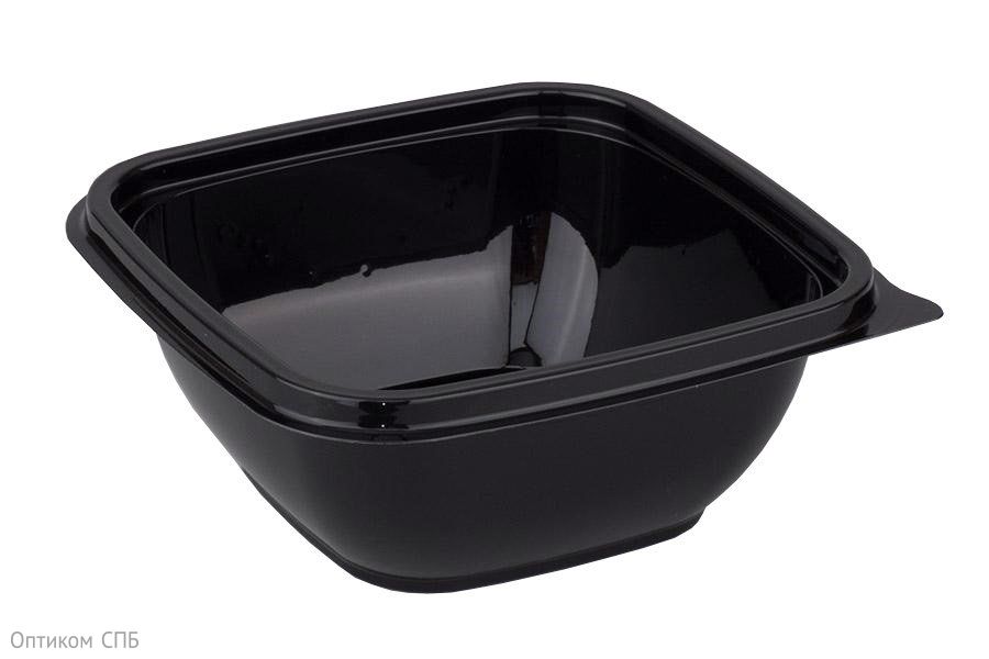 Чёрный контейнер объемом 375 мл изготовлен из пищевого полипропилена. Применяется для фасовки, хранения и транспортировки пищевых продуктов. Полностью соответствует пищевым стандартам, устойчив к жирам, кислотам и перепадам температур. Безопасен для холодных и горячих продуктов. Подходит для хранения в холодильнике и разогрева в микроволновой печи (без крышки). Прочный корпус с гладкими стенками удобен для маркировки. Гибкий контурный замок обеспечивает плотное прилегание крышки, а встроенный язычок упрощает её открывание. Для использования рекомендуется крышка арт. 17-0701 (приобретается отдельно). Применяется в заведениях быстрого питания, точках продажи еды навынос, на предприятиях по производству полуфабрикатов, в службах доставки готовых блюд. Размер 126х126х51 мм. В упаковке 500 штук.