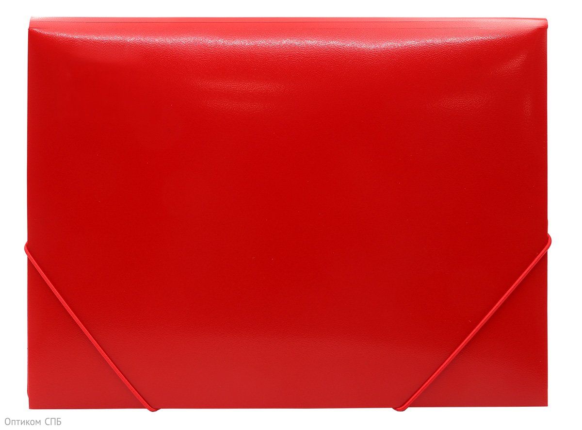 Папка-конверт на резинках Workmate предназначена для хранения и транспортировки документов формата А4. Надежно защищает бумаги от пыли, влаги, заломов и других механических повреждений. Крышка конверта надежно удерживается с помощью двух эластичных резинок, закрепленных по углам. Изготовлена из пластика толщиной 500 мкм. Вместимость до 300 листов стандартной плотности. Цвет красный.