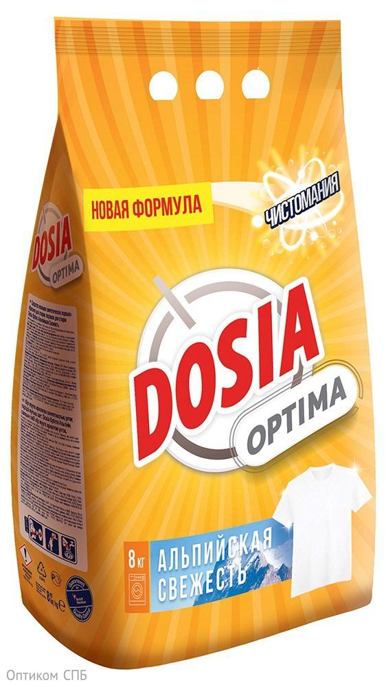 Стиральный порошок Dosia Optima Альпийская свежесть автомат, 8 кг