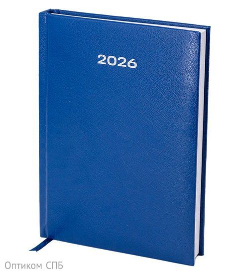 Ежедневник Workmate "Profy" датированный, 2026 г, А5, 168 листов, балакрон, синий