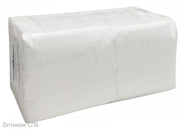 Салфетки бумажные белые, 24х24 см, 2-слойные, 250 листов в пачке, 15 ...